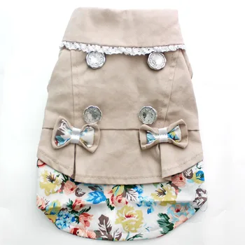 

Dog Cat Dress Suit Pet Puppy Coat Jacket Spring/Autumn Clothes Apperal 5 Sizes