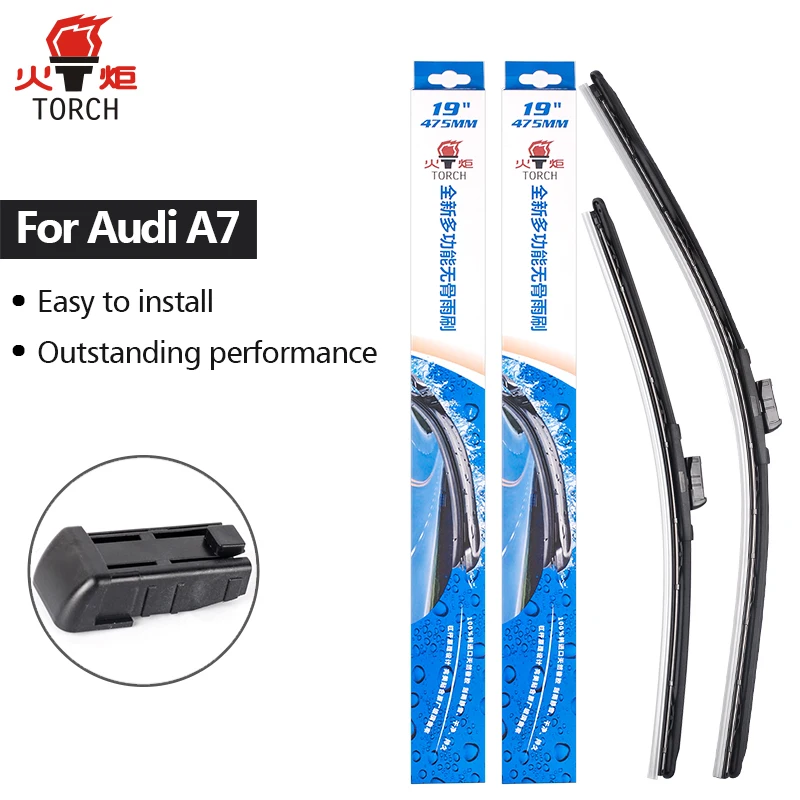 TORCH Wiper Blades for Audi A7 Fit Push Button Arms 2010 2011 2012 2013