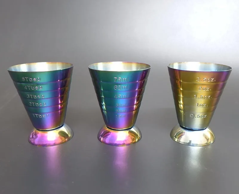 Stainless Steel Bar Cocktail Jigger Magic Jigger Bar Measures Multi Level Measuring Jigger