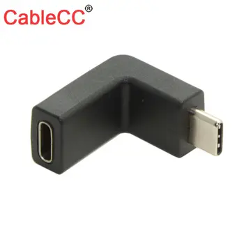 

Extension Adapter Down Male Female Cablecc Usb 3.1 Type-c For Laptop A Tablet Mobile Phone Angled