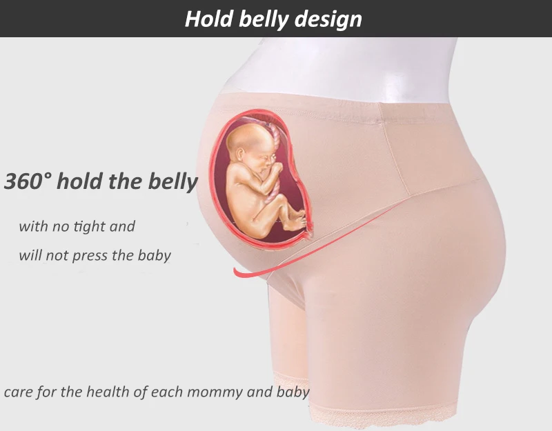 Трусики для беременных с высокой талией, штаны безопасности для предотвращения неисправности гардероба, нижнее Белье для беременных