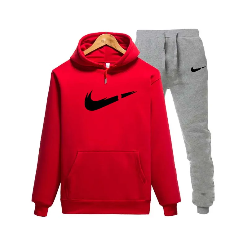 

New 2019 Brand Fashion LOGO Hoodies Tracksuit Men/Women Sweatshirts+Sweatpants Suits harajuku Hooded Pullover Hoodie 2Pcs