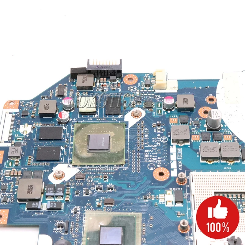 Материнская плата NOKOTION MBRG502001 P5WE0 для ноутбука Acer aspire 5750 5750G 5755G HM65 2xSO DIMM DDR3 GT540M 1