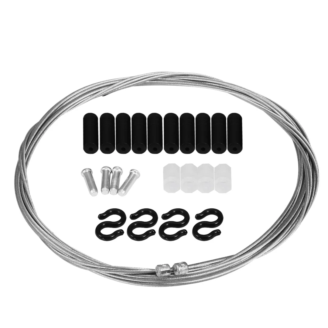 Bike Bicycle Front Rear Brake Shifter Cable Housing Kit Set Mountain Road Bicycle Cycling Line Kit Brake Cable 5 Colors