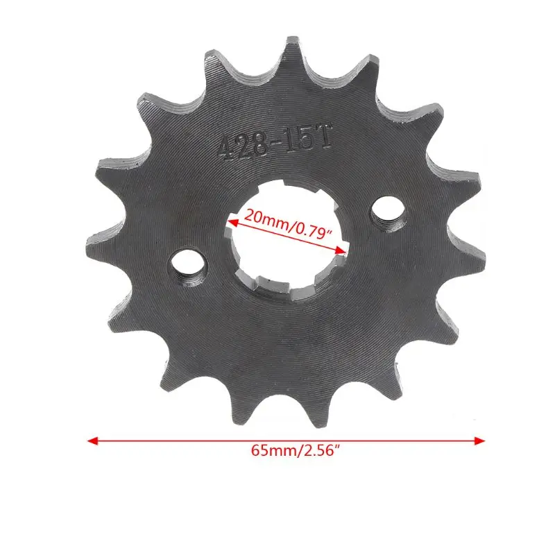Байк Мотоцикл Скутер 428-20мм-10т/19 т цепь передняя Звездочка Шестерня отверстие диаметром 20 мм от 10 зуб до 19 зуб