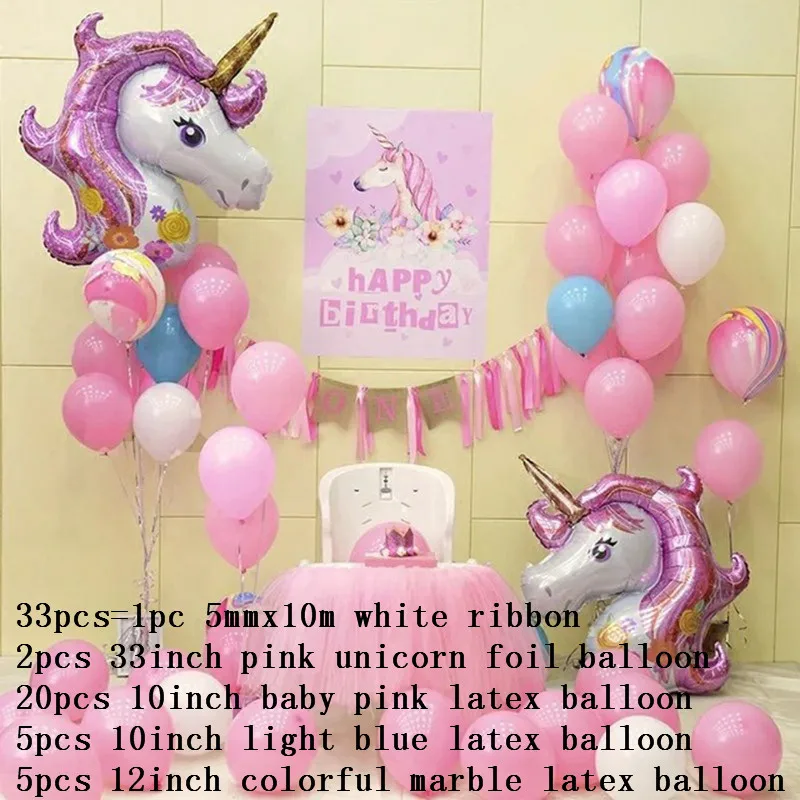 Gran 3D unicornio arco iris de helio Globos de papel de aluminio de cumpleaños suministros de fiesta tema decoración bebé niños juguetes Globos Gran 3D unicornio arco iris de helio Globos de papel de aluminio de cumpleaños suministros de fiesta tema decoración bebé niños juguetes Globos