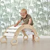 Wooden Baby Chair Toddler Seat Kids Play Gym Activity Toys Climb Stair Education Rocking Chair Baby Furniture	Room Decoration ► Photo 2/5