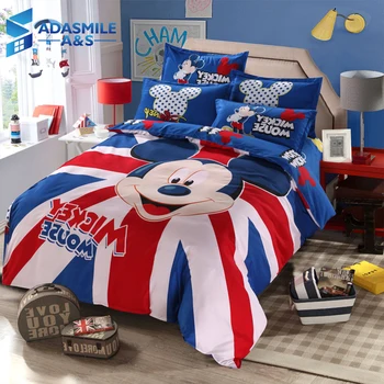 

Disney Mickey Mouse Kids Bed Bedding Duvet Cover Sets Cartoon Girls Bedclothes Pillowcase Sheet Children Gift Soft Bed Linen Set