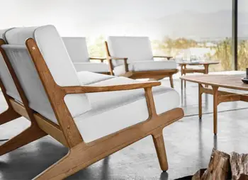 

superb comfortable and durable outdoor furniture teak wooden patio garden sofa set