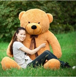 

LLF Hot Sale giant teddy bear soft toy 160CM/180CM/200CM/220CM huge big plush stuffed toys life size kid dolls girls toy gift