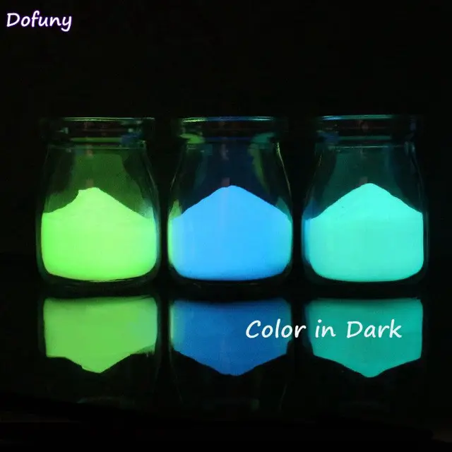 1 Box Fluorescent Powder Nail Glitters Glow in the Dark Phosphor Pigment For Nail Art Luminous Pigment Beauty Tool Tips