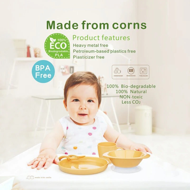 Children Tableware Plate Baby Feeding Dish Corn Silicon Kids Plate Baby Anti Slip Eco Friendly Material Food Container Toddlers (7)