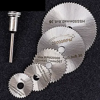 

HSS cutting disc for wood PVC tube soft metal Diameter 22/25/32/35/44/50mm with 3.17mm shank dremel accessories QT018