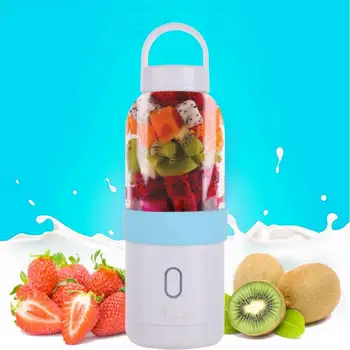 

Rechargeable Vegetable Fruit Blender Squeezer Portable USB Charged Juicer Cup for Outdoor Travel Water Bottle with Holder