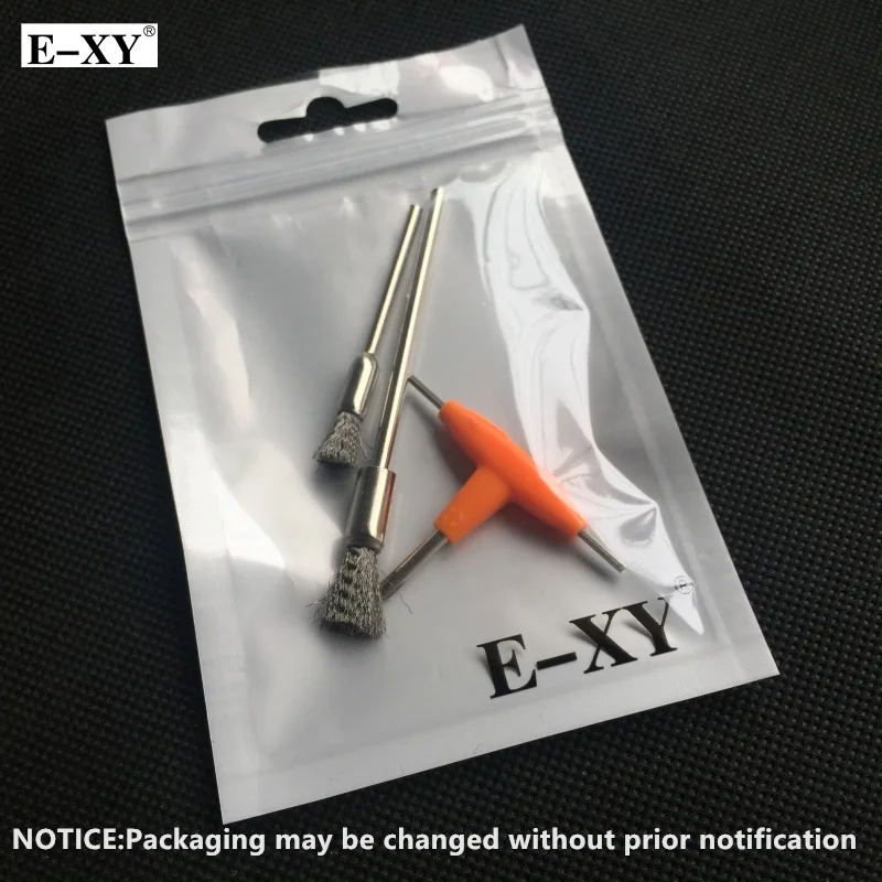 

E-XY DTY Tool 3 in 1 T-type Screwdriver + Short Steel Brush + Long Steel Brush RTA RDA RDTA Atomizer Tanks Heating Wire Coils