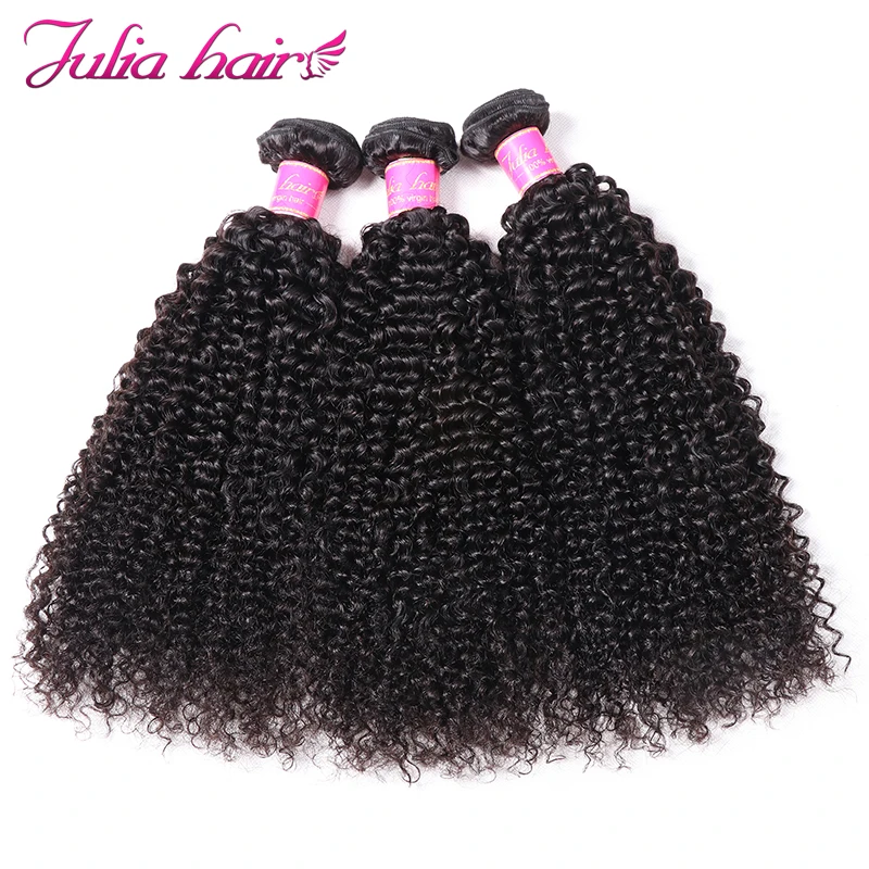Ali Julia волосы афро пряди кудрявых волос бразильские Remy человеческие волосы 3 и 4 пучка 8 до 26 дюймов натуральный цвет