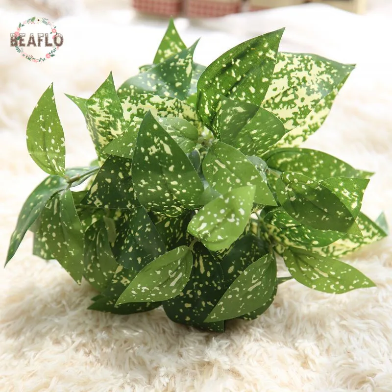 1Bunch Cloth Yellow Dot Rohdea Artificial Plant Arrangement Wedding Home Decorative 1Bunch Cloth Yellow Dot Rohdea Artificial Plant Arrangement Wedding Home Decorative