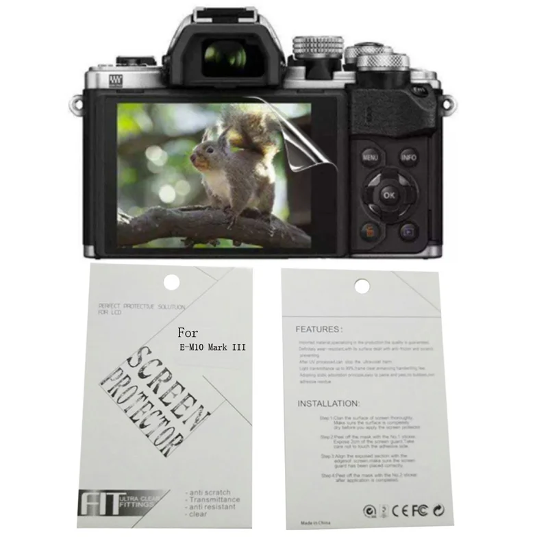 Комплект из 2 предметов, новые мягкие Камера Защитная пленка для экрана для OLYMPUS E-M1 Mark II E-M5 Mark II E-M10 Mark II E-M10 Mark III OM-D EM1