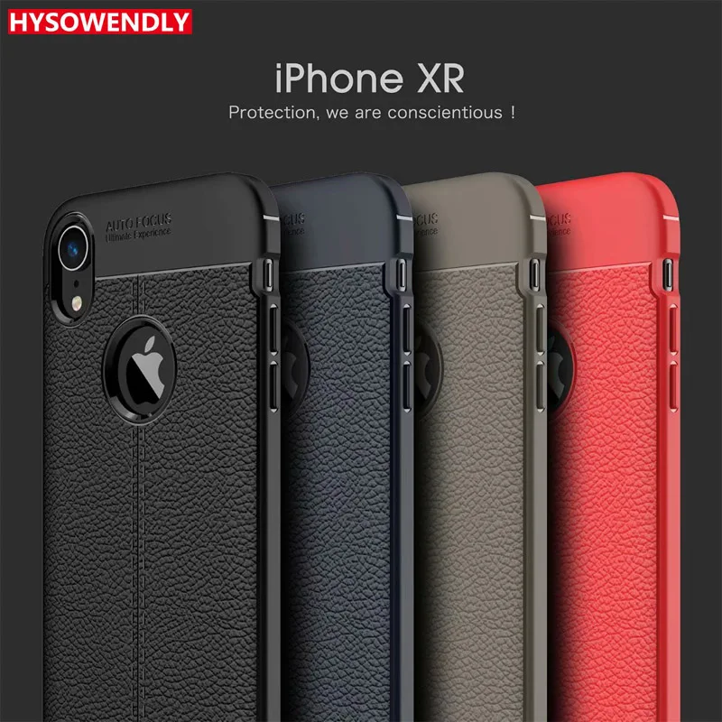 HYSOWENDLY чехол для iPhone XR Fulll Защитная крышка Силиконовые ТПУ Рамка Coque Anti-изделия