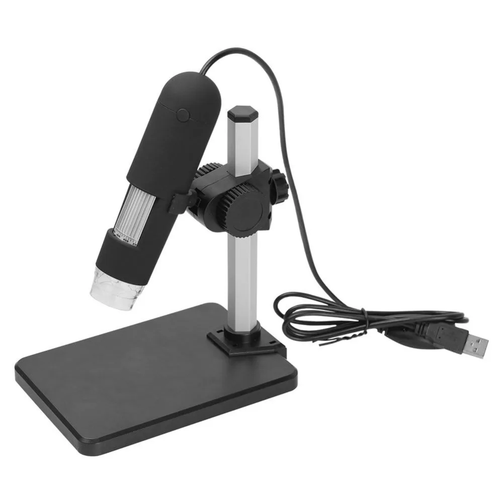 1000X цифровой USB микроскоп видео микроскоп USB эндоскоп камера Лупа 8 светодиодный свет с подставкой