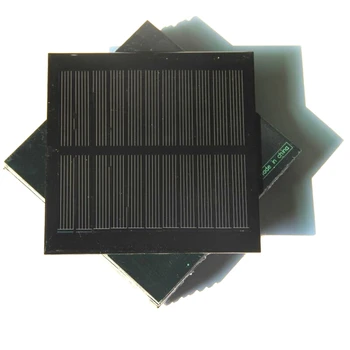

BUHESHUI 1.2W 5.5V Solar Cell Monocrystaline Solar Panel Module DIY Solar Charger For 3.7V LED 98*98*3MM 5pcs/lot Free shipping