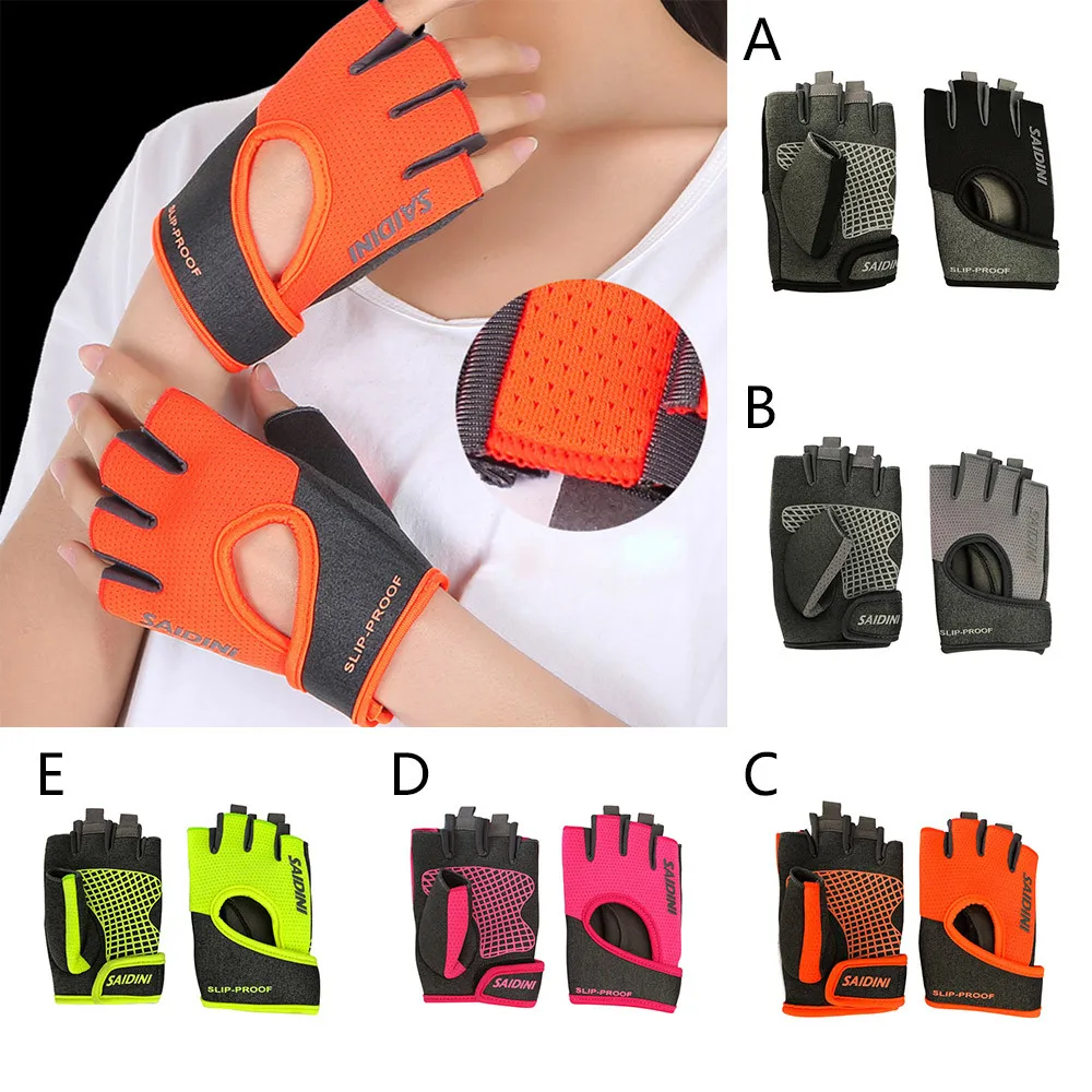 

Women's Yoga Fitness Gloves Weight Lifting Gym Training Sports Bicycle Gloves Black Pink Gray Green Orange Drop Shipping