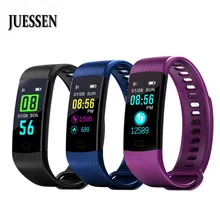 Hot Y5 Inteligente Pulseira Sono Rastreador Relógio Tela Colorida Pulseira Heart Rate Monitor de Fitness Rastreador Eletrônica PK mi banda 3 2