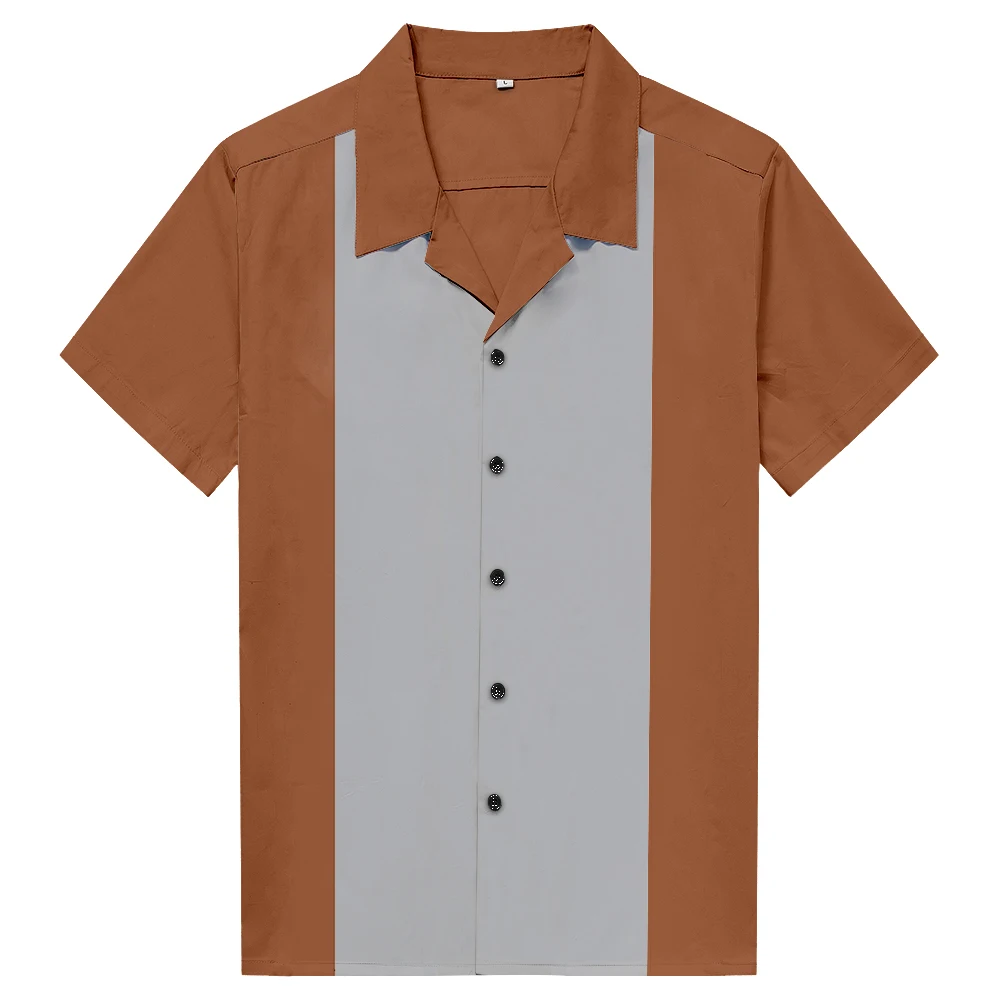 Spring/Summer Button Up Casual Shirts Club Wear For Men Short Sleeve Hip Hop Male Shirt