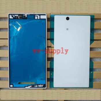 

SZHAIYU For Sony Xperia Z Ultra XL39h C6802 C6803 C6833 Full Housing Front Frame Chassis+Back Battery Cover Case+Port Plug Cover