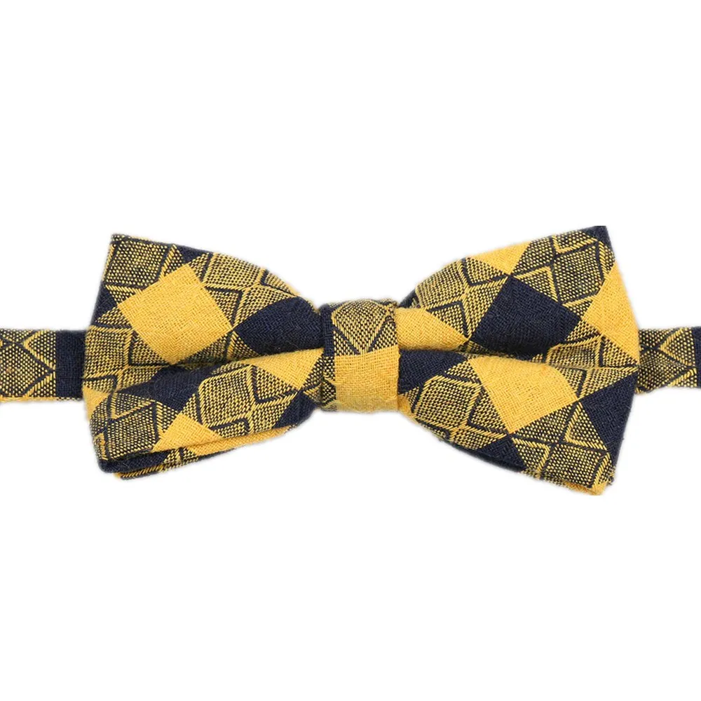 HOOYI Kids Boys Fashion Cotton Bow Ties for Children Plaid Bowties