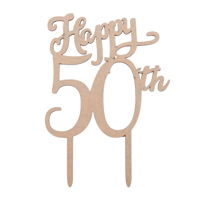 

Wedding Cake Inserted Card Party Refinement decoration(Happy 50th)