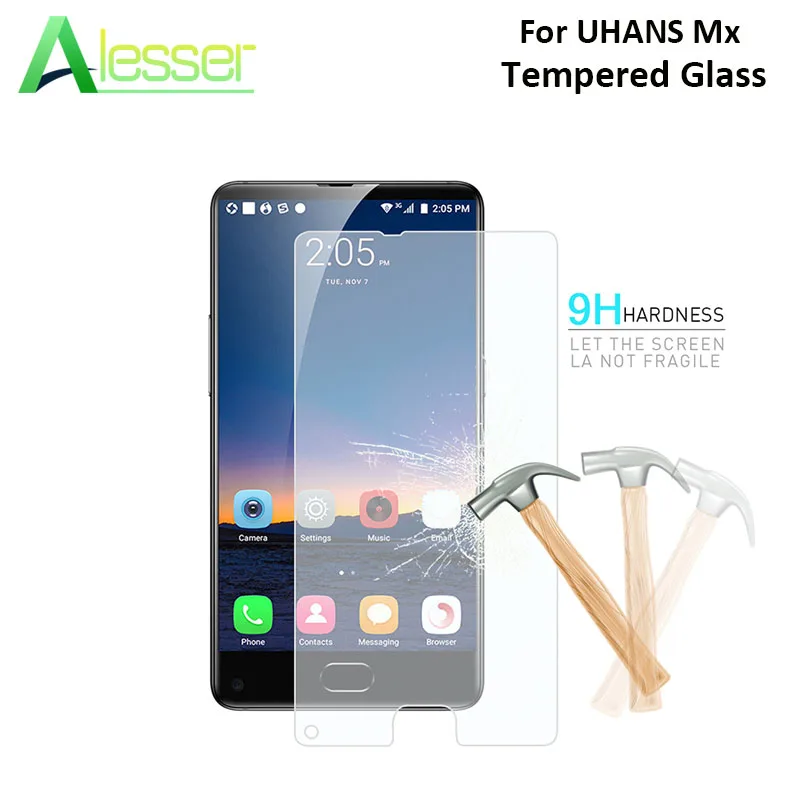 Alesser для UHANS Mx закаленное Стекло пленка 5 2 &quotЭкран протектор Анти разбиться