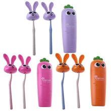 5 шт./компл. милый дорожный держатель для зубной пасты и щетки крышка чехол для хранения присоска