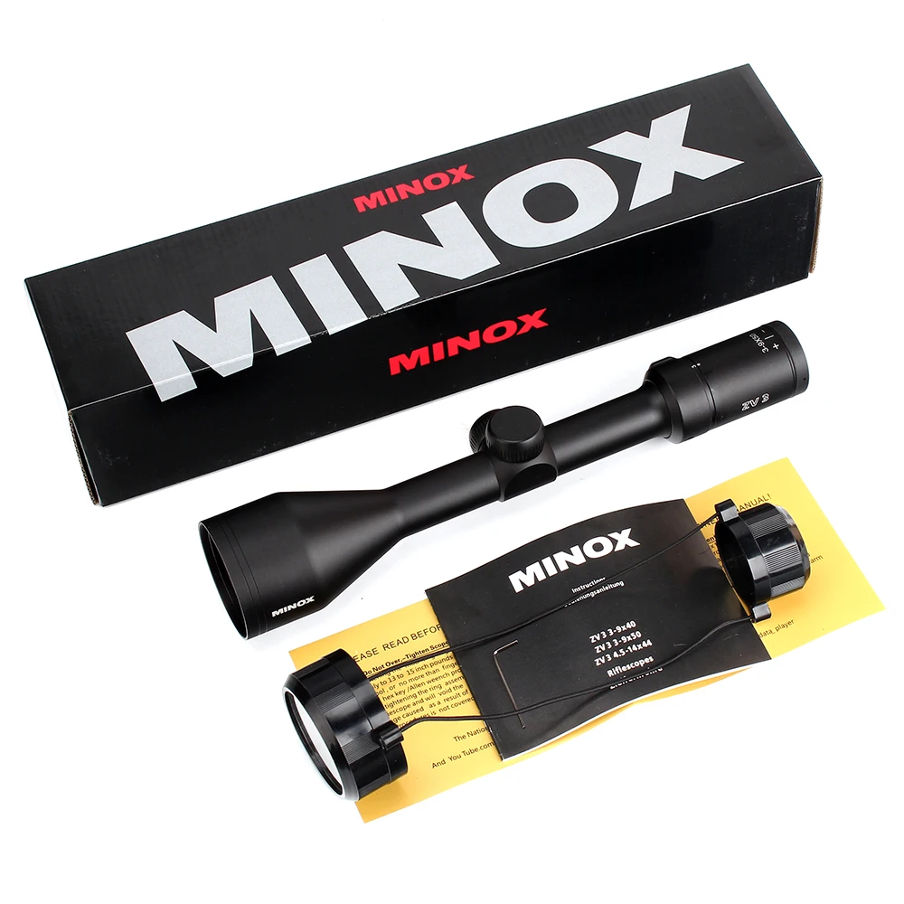 MINOX ZV 3 3-9X50 BDC 400 сетка Охотничья винтовка прицел 1 дюймов трубка длинный глаз рельеф тактический оптический прицел оптические прицелы