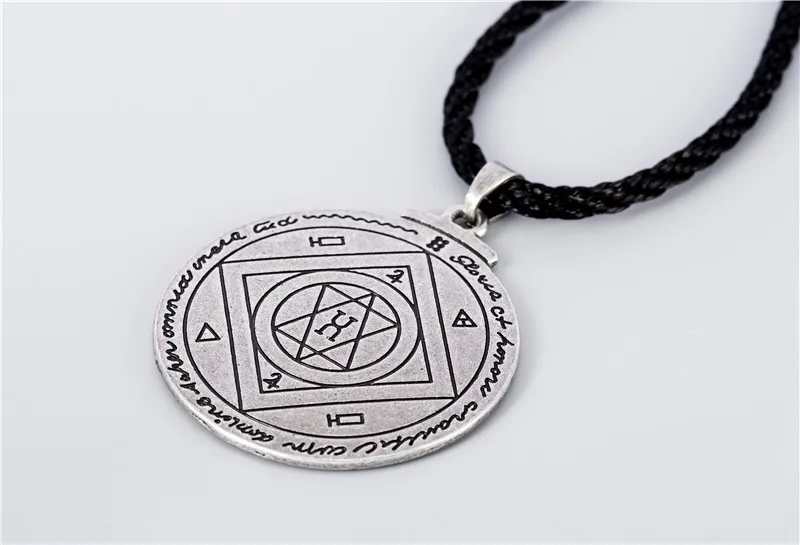 Talisman For Good Luck Key of Solomon Pentacle Seal Pendant Necklace Hermetic Enochian Kabbalah Pagan Wiccan Jewelry (9)