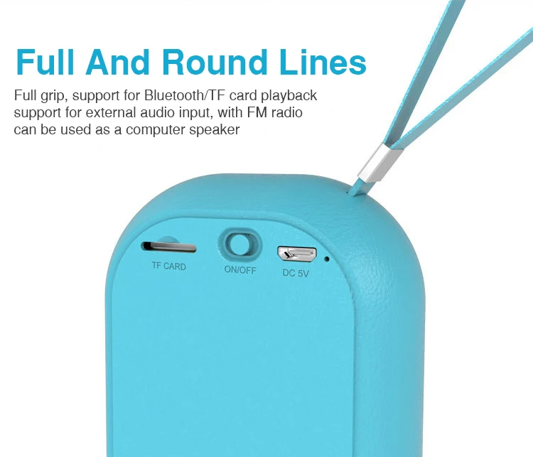 HIFI Portable wireless Bluetooth Speaker Stereo Sound Box TF Card FM Radio Music Subwoofer Column Speakers for Computer Phones (3)