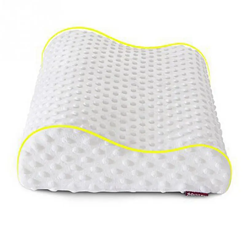 Slow rebound foam memory pillow orthopedic neck care pillows in bedding