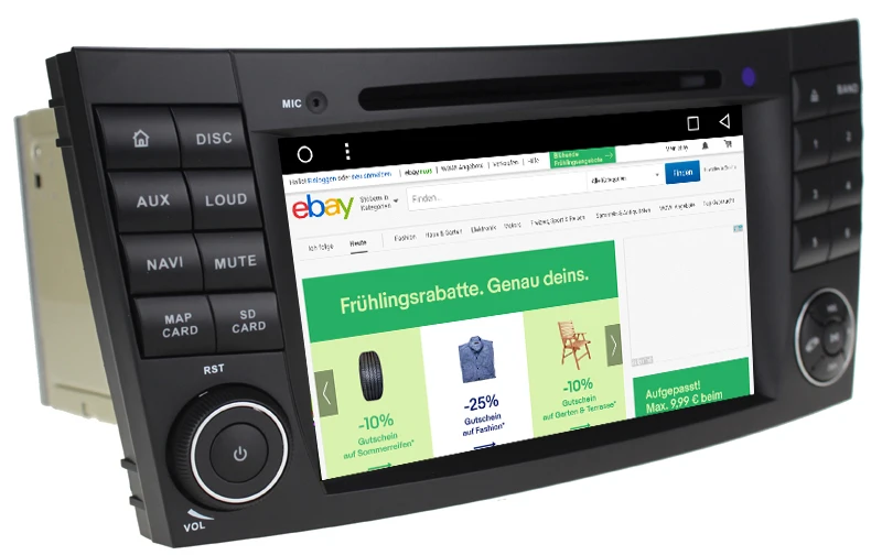 Perfect HIFIF 2G RAM 1024*600 Quad Core Android 7.12 Car DVD For Mercedes BENZ W211 E Class W219 CLS Player GPS 3G Radio Support DTV DAB 6