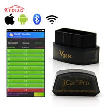 Vgate iCar Pro OBD2 сканер Bluetooth 4,0/wifi автомобильный диагностический инструмент ELM327 V2.1 iCar Pro сканер для Android/IOS