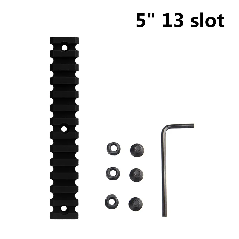 3 Sizes 2 5 Slot  3 7 Slot  5 13 slot Plastic Keymod Scope Mount (7)