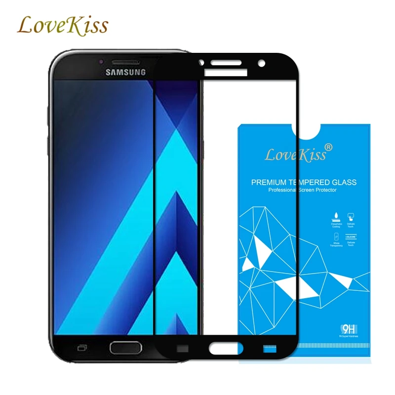

Lovekiss 9H Tempered Glass For Samsung Galaxy J3 J5 J7 2017 Prime C5 C7 S6 S7 A3 A5 A7 2017 2016 Screen Protector Film Case