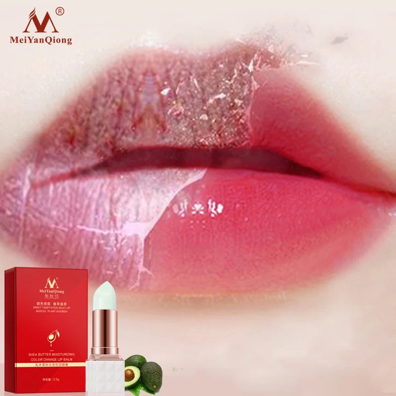 

Shea Butter Moisturizing Color Change Lip Balm Skin Care Anti Aging Makeup Lip Care Beauty Nourishing Lipstick Plant Essence