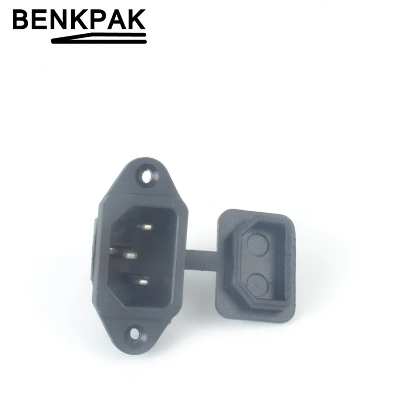 

5Sets AC socket with dust cap waterproof cover 3pins Connector