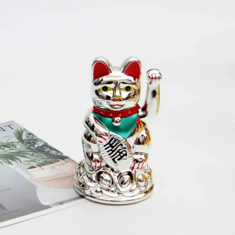 Китайский счастливый кот богатство развевающаяся рука кошка золото Maneki Neko милый дом FengShui Декор Добро пожаловать кошка ремесло искусство магазин украшения отеля