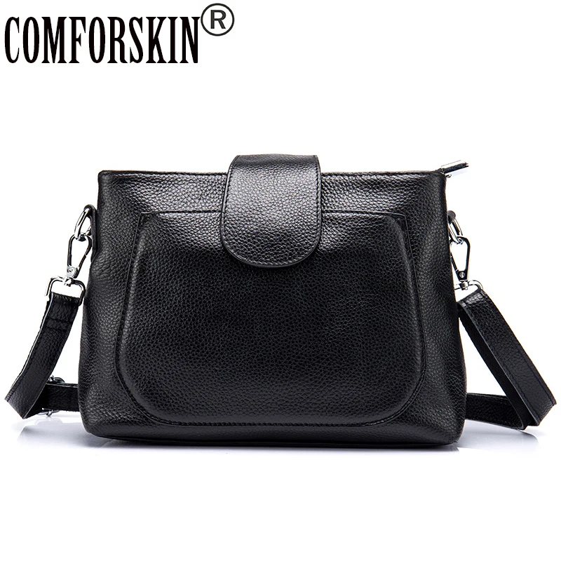 

COMFORSKIN Women Messenger Bag 2018 Bolsas Feminina Brand Designer Genuine Leather European and American Style Shoulder Bags
