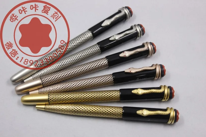 

NEW inheritance series 110 anniversary edition Black Roller Ball Pen Snake Clip in vintage pen