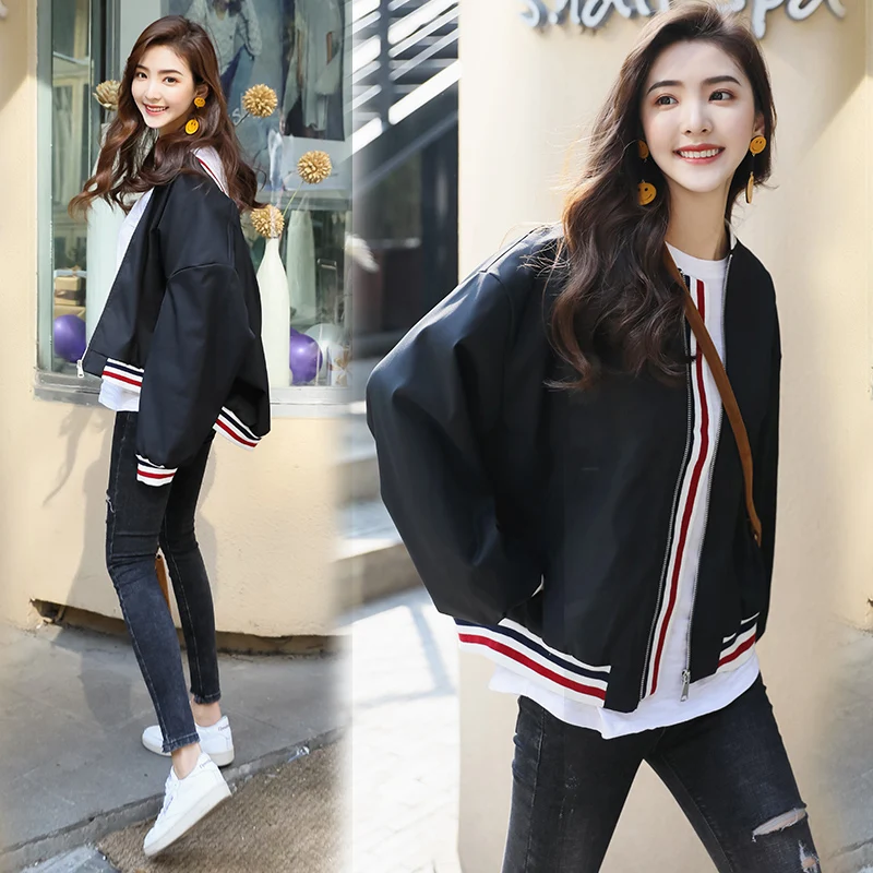 Female student BF Korean baseball uniform and loose 2017 new wind