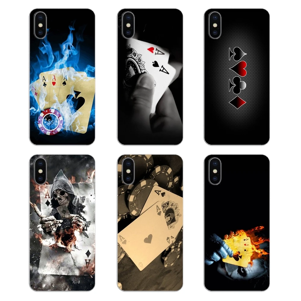 Силиконовый чехол для телефона Samsung Galaxy A5 A6 A7 A8 A9 J4 J5 J7 J8 2017 2018 Plus Prime Poker Game Pair Kings Art