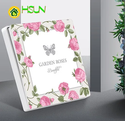 Арт-переключатель типа 86 розетка 1 2 3 4 банда way secret garden rose ividuality креативность