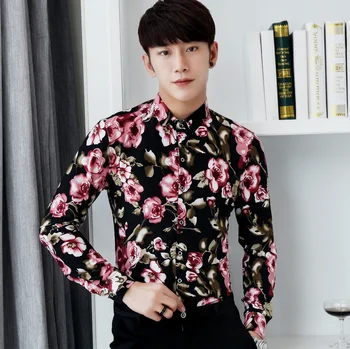 

men shirt low-key luxury high-end classic atmosphere contracted 5505 p55 mercerized cotton men's long sleeve shirt